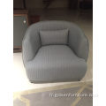 Sofa Redondo de trois places en tissu moderne